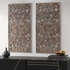Elevate Your Space with Our Distressed Wood Wall Decor Set by CABINSGATE SMART FURNITURE