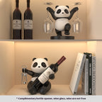 Panda Red Wine Rack Decoration, Wine Cabinet Combination Light by CABINSGATE SMART FURNITURE