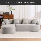 Transform Your Living Space with Our Stylish Compression Sofa with Chaise Longue by CABINSGATE SMART FURNITURE