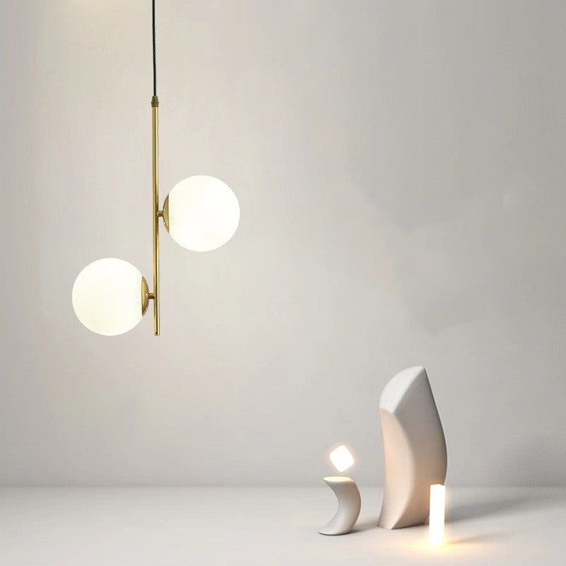 Modern Double-headed LED Chandelier, Bedroom Bedside Chandelier by CABINSGATE SMART FURNITURE