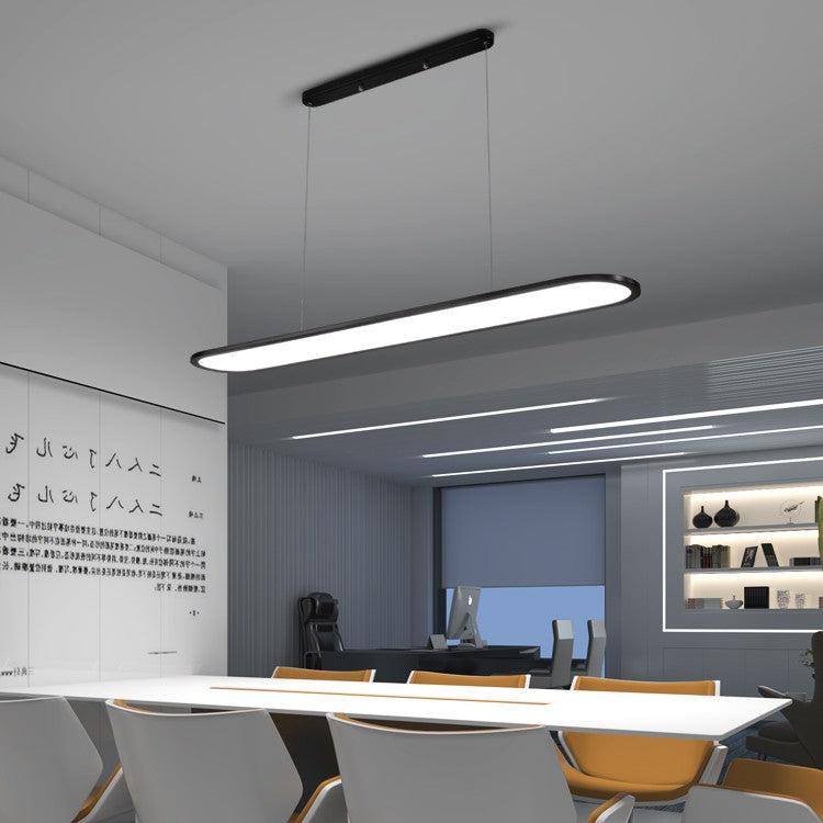 Modern Simple Creative Strip Bar Led Office Lighting Restaurant Chandelier by CABINSGATE SMART FURNITURE