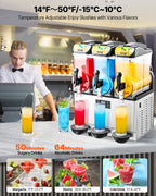 Transform Your Beverage Experience with the Commercial Slushy Machine - 15Lx3 Tanks for Irresistible Frozen Drinks by CABINSGATE SMART FURNITURE