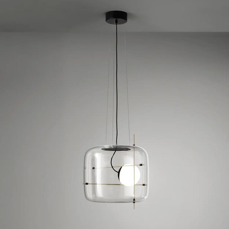 Creative Art Modern Minimalist Glass Bedroom Bedside Chandelier by CABINSGATE SMART FURNITURE