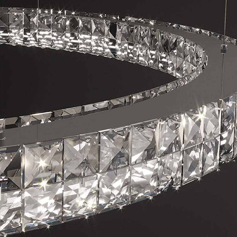 Light Luxury Style Crystal Chandelier Modern Simple Led by CABINSGATE SMART FURNITURE
