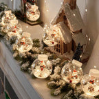Transform Your Home with LED Christmas Curtain Lights – Enchanting Fairy Snowman Design by CABINSGATE SMART FURNITURE