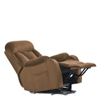 Lift Chair Recliner For Elderly Power Remote Control Recliner Sofa Relax Soft Chair Anti-skid Australia Cashmere Fabric Furniture Living Room Brown by CABINSGATE SMART FURNITURE