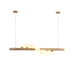 Chandelier Solid Wood Modern Minimalist Log by CABINSGATE SMART FURNITURE
