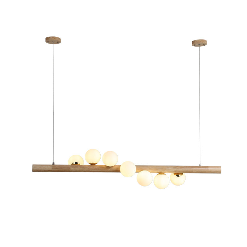 Chandelier Solid Wood Modern Minimalist Log by CABINSGATE SMART FURNITURE