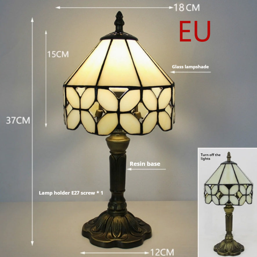Enhance Your Space with the Retro Yellow Glass Bedside Lamp by CABINSGATE SMART FURNITURE