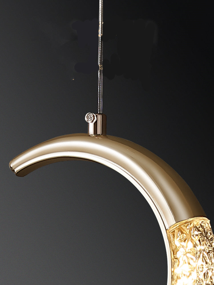 Modern Minimalist Light Luxury Bedroom Bedside Long Line Small Chandelier by CABINSGATE SMART FURNITURE