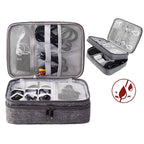 Portable Electronics Organizer Bag - Double Layer Waterproof Travel Case for All Your Digital Accessories by CABINSGATE SMART FURNITURE