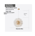 Elevate Your Space with the Dandelion Crystal Chandelier by CABINSGATE SMART FURNITURE