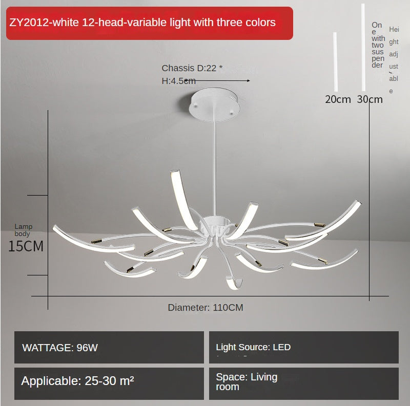 Modern Creative Personality Nordic Simplicity Chandelier by CABINSGATE SMART FURNITURE