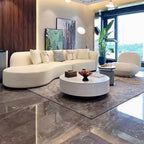 Elevate Your Living Space with the High End Rice White Sofa Set by CABINSGATE SMART FURNITURE