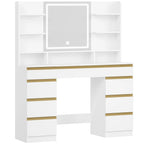 Elegant Dressing Table with LED Lighting - Elevate Your Beauty Routine by CABINSGATE SMART FURNITURE