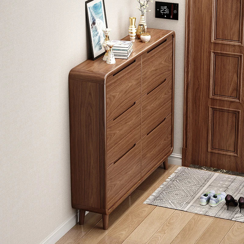 Modern Organizer Shoe Cabinet Storage Mobile Display Living Room Wooden Shoe Shelf Designer Archivadores Shoemakers Furniture