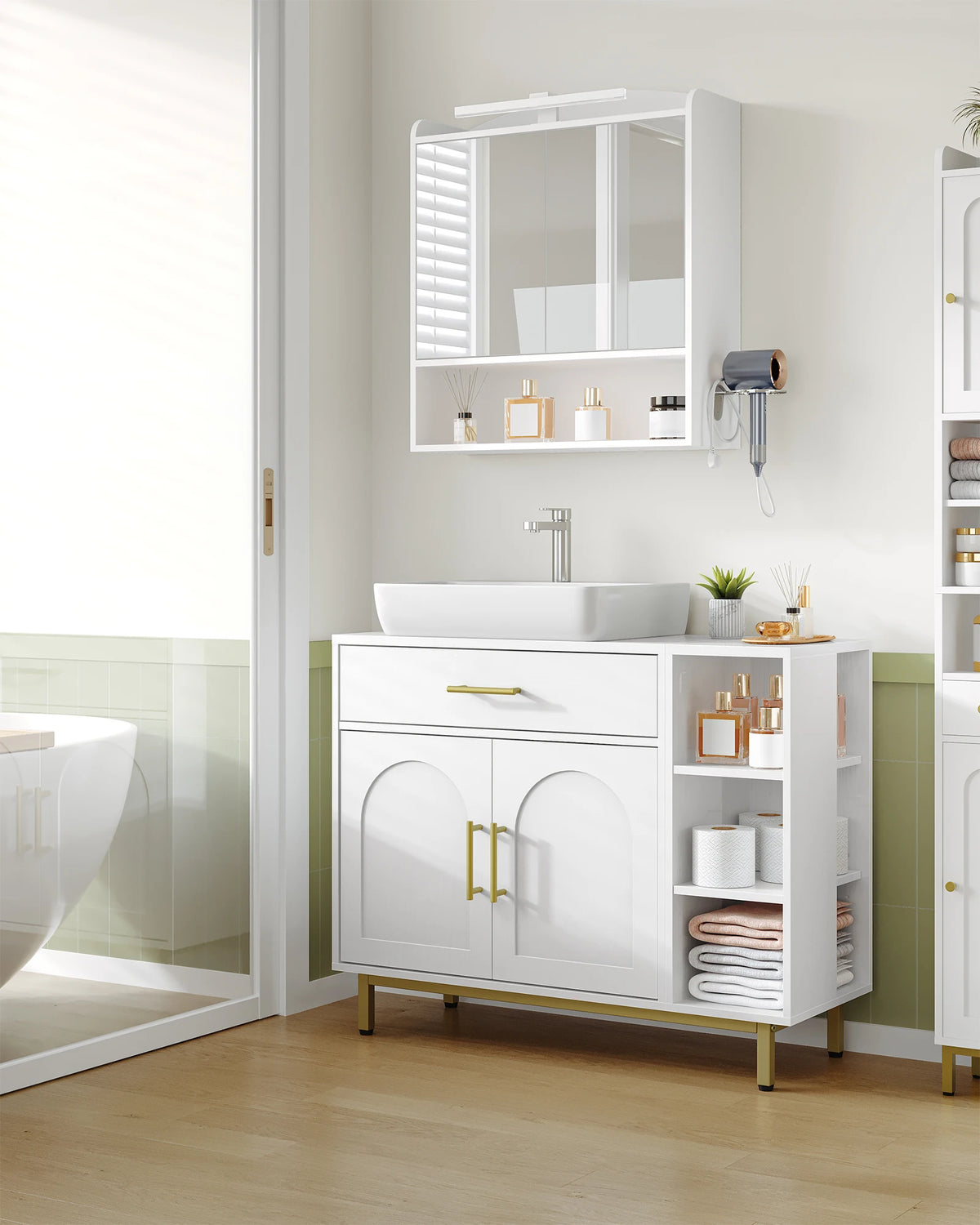 Transform Your Space with the Adjustable Bathroom Cabinet – Stylish & Functional Storage Solution by CABINSGATE SMART FURNITURE