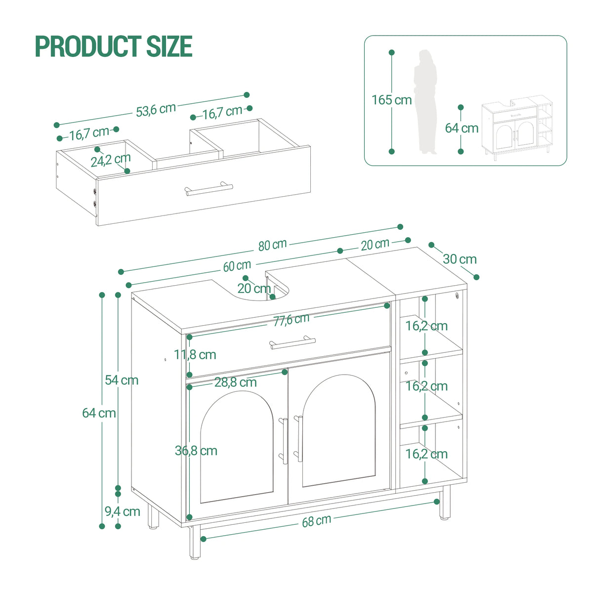 Transform Your Space with the Adjustable Bathroom Cabinet – Stylish & Functional Storage Solution by CABINSGATE SMART FURNITURE