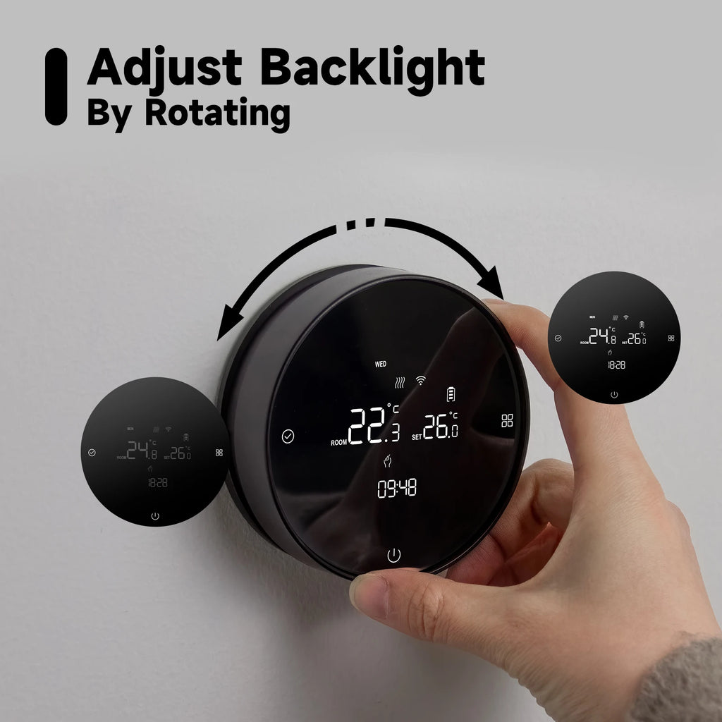 BEOK Smart RF Wireless Thermostat Wifi For Gas Boiler Actuator Touch Screen Room Temperature Controller Works with Alexa
