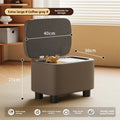 Soft Padded Faux Leather Shoe Cabinets, Shoe Stool Upholstered Shoe Bench Storage Ottoman Seat Entryway Hallway Living Room