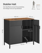 Transform Your Space with the Industrial Style Storage Cabinet by CABINSGATE SMART FURNITURE
