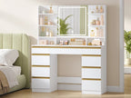 Elegant Dressing Table with LED Lighting - Elevate Your Beauty Routine by CABINSGATE SMART FURNITURE