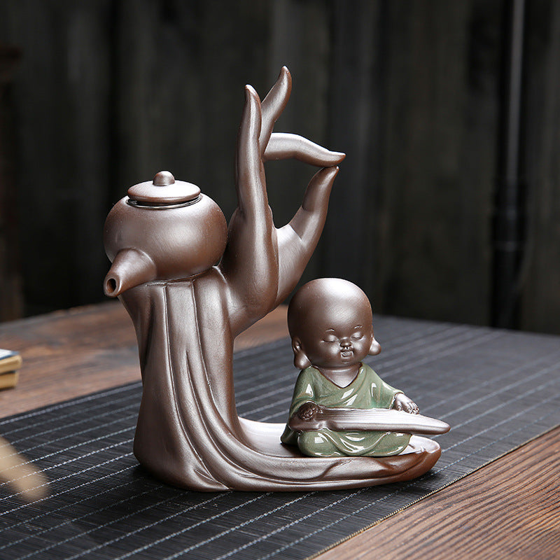 Elevate Your Experience with Our Ebony Ceremony Tea Set by CABINSGATE SMART FURNITURE