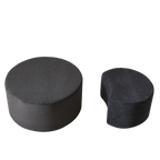 Upholstered Round Coffee Tables Set Of 2 For Living Room, Modern Foam Round Coffee Table Side Table End Table Ottoman, No Assembly by CABINSGATE SMART FURNITURE
