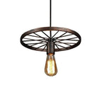 Modern Retro Industrial Pinwheel Wrought Iron Chandelier Creative by CABINSGATE SMART FURNITURE