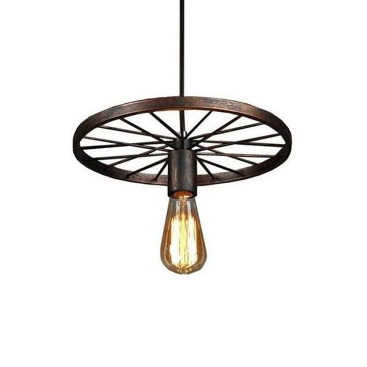 Modern Retro Industrial Pinwheel Wrought Iron Chandelier Creative by CABINSGATE SMART FURNITURE