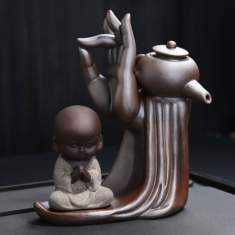 Elevate Your Experience with Our Ebony Ceremony Tea Set by CABINSGATE SMART FURNITURE