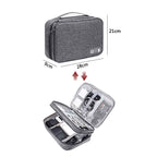 Portable Electronics Organizer Bag - Double Layer Waterproof Travel Case for All Your Digital Accessories by CABINSGATE SMART FURNITURE