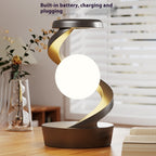 Rotating Moon Desk Lamp: Elevate Your Space with Elegant Wireless Charging by CABINSGATE SMART FURNITURE