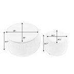 Circular Storage Footstool 2-in-1 Function by CABINSGATE SMART FURNITURE