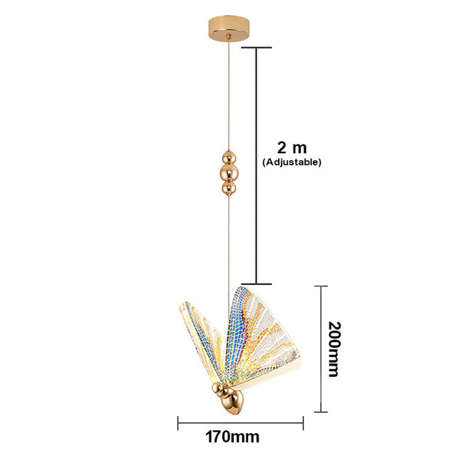 Light Luxury Modern Minimalist Creative Design Bar Butterfly Chandelier by CABINSGATE SMART FURNITURE