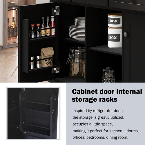 Kitchen Trolley With Rubberwood Folding Leaf Countertops by CABINSGATE SMART FURNITURE