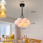 Elevate Your Space with Our Nordic Bedroom Chandelier: Creative Moon Bubble Lights by CABINSGATE SMART FURNITURE