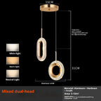 Light Luxury Bedroom Bedside Chandelier Modern Minimalist Long Line Small Droplight by CABINSGATE SMART FURNITURE