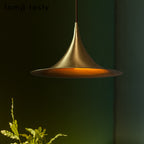 Minimalist Brass Horn Restaurant Bar Cafe Full Copper Chandelier by CABINSGATE SMART FURNITURE