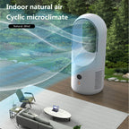 Bladeless Portable Fan: Experience Whisper-Quiet Comfort Anywhere by CABINSGATE SMART FURNITURE