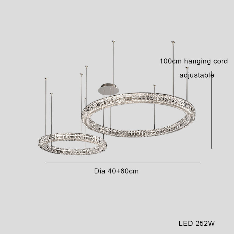 Light Luxury Style Crystal Chandelier Modern Simple Led by CABINSGATE SMART FURNITURE