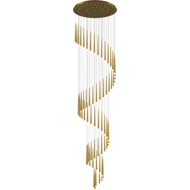 Creative Modern Minimalist Atmosphere Personality Living Room Long Chandelier by CABINSGATE SMART FURNITURE