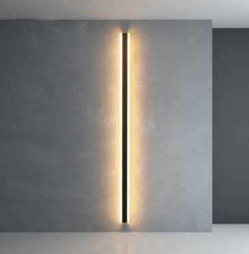 Sleek Minimalist LED Wall Lamp for Modern Living Spaces by CABINSGATE SMART FURNITURE