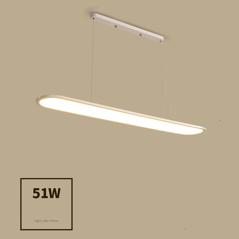 Modern Simple Creative Strip Bar Led Office Lighting Restaurant Chandelier by CABINSGATE SMART FURNITURE