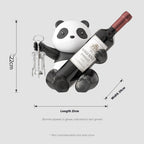 Panda Red Wine Rack Decoration, Wine Cabinet Combination Light by CABINSGATE SMART FURNITURE