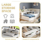 Multifunctional Children's Bed: Stylish Storage Solution for Growing Kids by CABINSGATE SMART FURNITURE