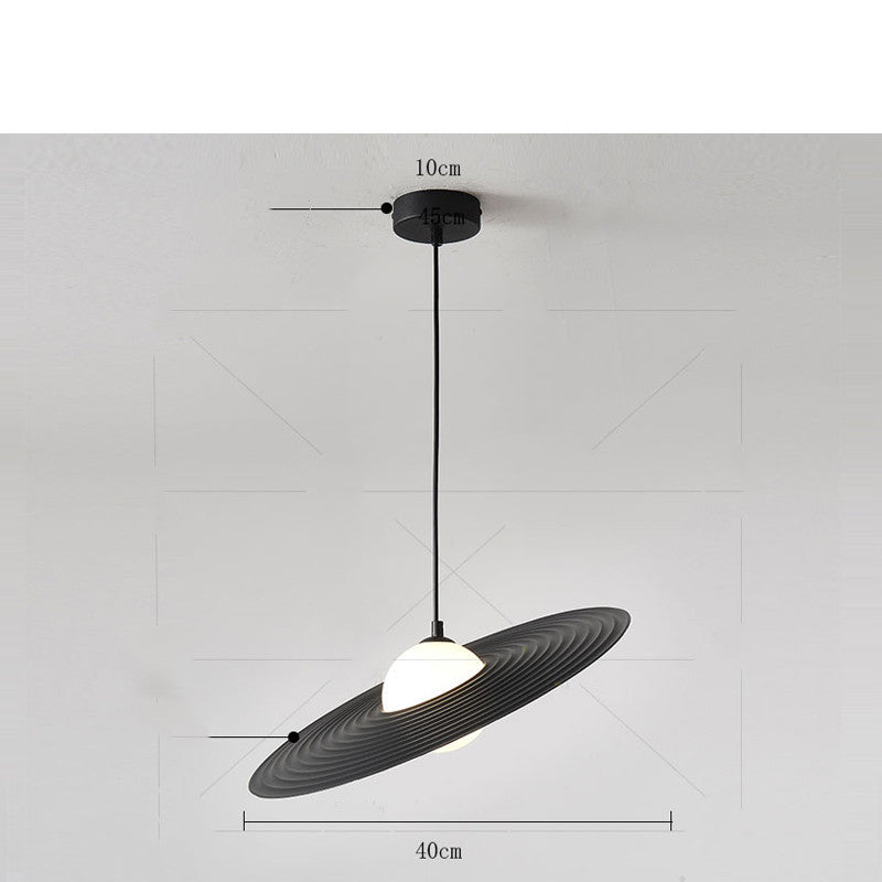 Creative Small Flying Disk Pendant Light, Modern Minimalist Restaurant Bar Chandelier by CABINSGATE SMART FURNITURE