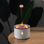 Transform Your Space with the Ultrasonic Aromatherapy Humidifier: Relaxing Mist & Soothing Flames by CABINSGATE SMART FURNITURE