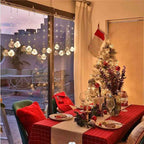 Transform Your Home with LED Christmas Curtain Lights – Enchanting Fairy Snowman Design by CABINSGATE SMART FURNITURE