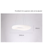 Italian Designer Nordic Chandelier Modern Minimalist Creative Living Room Lamps Round Ring Dining Room Bedroom Chandelier by CABINSGATE SMART FURNITURE